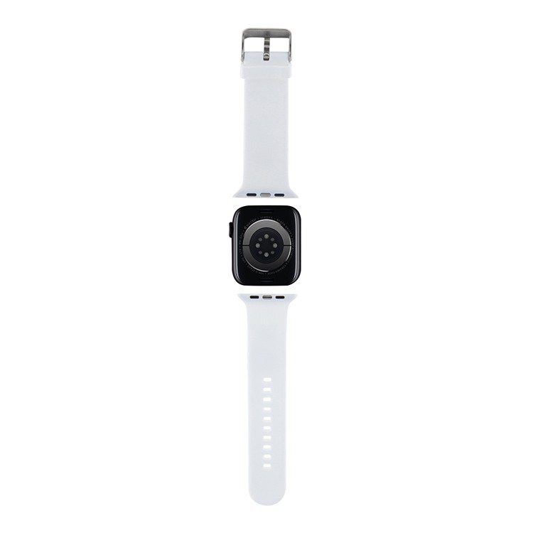 Ремешок CG Mobile Lagerfeld 3D Rubber NFT Choupette Head для Apple Watch 42/44/45 мм белый
