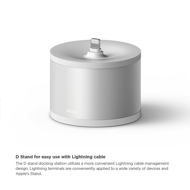 Док-станция Elago D Stand Charging Station для Apple TV Remote, iPhone, iPad mini белая