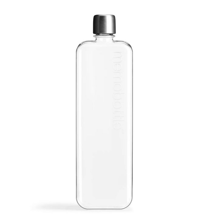 Бутылка Memobottle Slim  для напитков прозрачная
