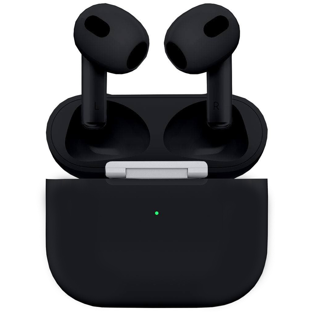 Беспроводные наушники Apple AirPods 3 (3‑го поколения) Custom Edition чёрные матовые (полная покраска)
