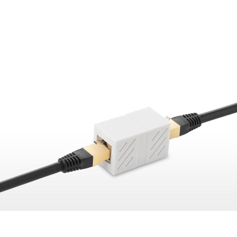 Адаптер-удлинитель для сетевого кабеля Ugreen NW114 RJ-45 - RJ45 белый (20311)