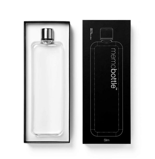 Бутылка Memobottle Slim  для напитков прозрачная