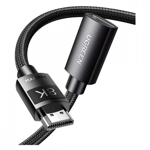 Кабель Ugreen HD151 (40400) HDMI 8K Male To Female Extension Cable (0.5 метра) чёрный