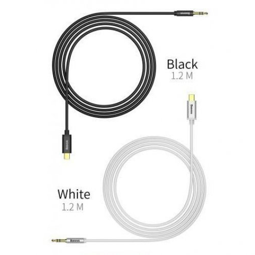 Кабель Baseus Yiven Type-C to Mini-jack 3.5 (1.2 метра) черный (CAM01-01)