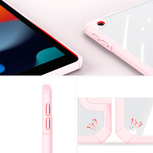 Чехол книжка Dux Ducis Copa Series для iPad 10.2  светло-розовый