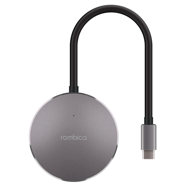 Мульти хаб Rombica Type-C Hub Metal 4 x USB 3.0 серый космос (TC-00060)