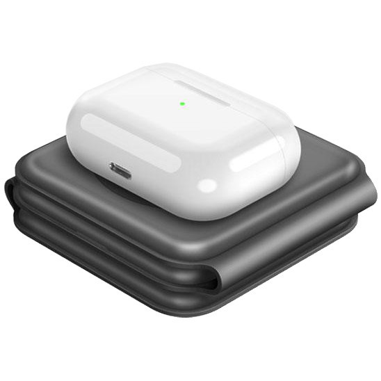 Беспроводное зарядное устройство EnergEA Bazic GoMag Trio Magnetic Wireless 15W серое (GM-TRIO-GRY)