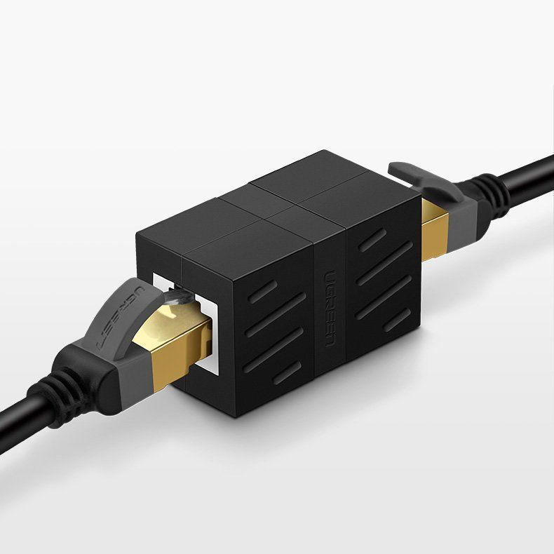 Адаптер-удлинитель для сетевого кабеля Ugreen NW114 RJ-45 - RJ45 чёрный (20390)