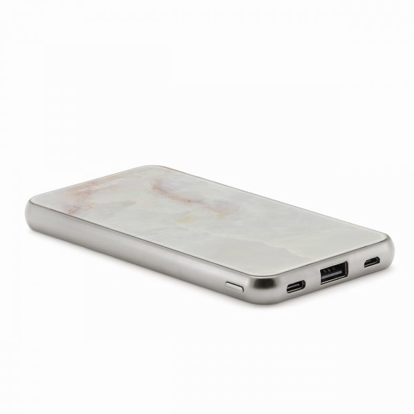 Внешний аккумулятор HK Design Glass Marble BN004 10000 мАч белый