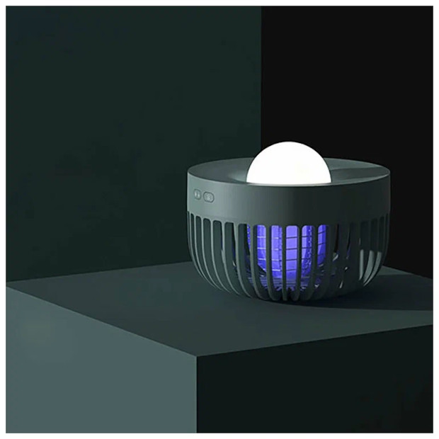 Антимоскитная лампа 3 в 1 Solove Mosquito Lamp 002D RU Зелёная (статический разряд, фумигатор, ночник)