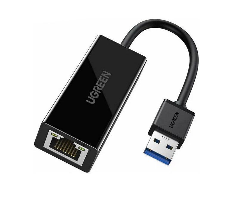 Адаптер UGREEN CR111 (20256) USB 3.0 Gigabit Ethernet Adapter черный