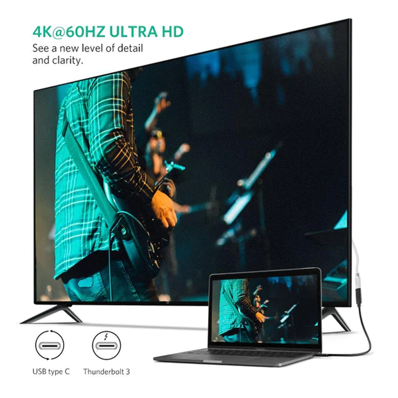 Кабель UGREEN US353 (10387) USB-C/M to USB-C/F Gen2 5A Extension Cable 10Gbps (1 метр) чёрный