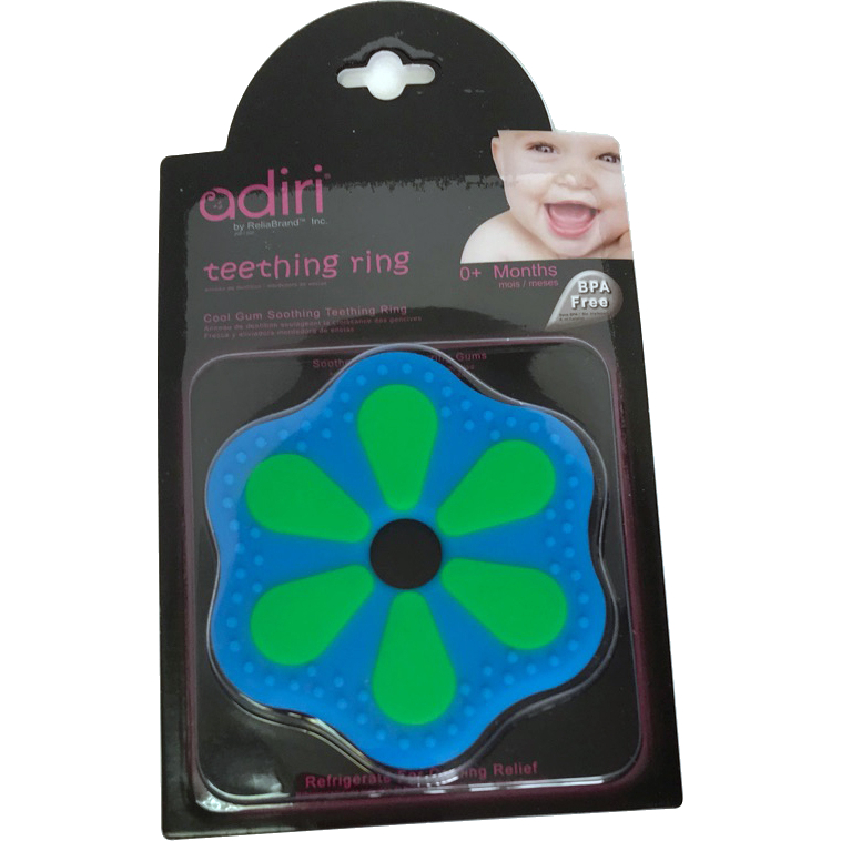 Прорезыватель для зубов Adiri Petal Teething Ring зелёный/синий (Green-cyan)