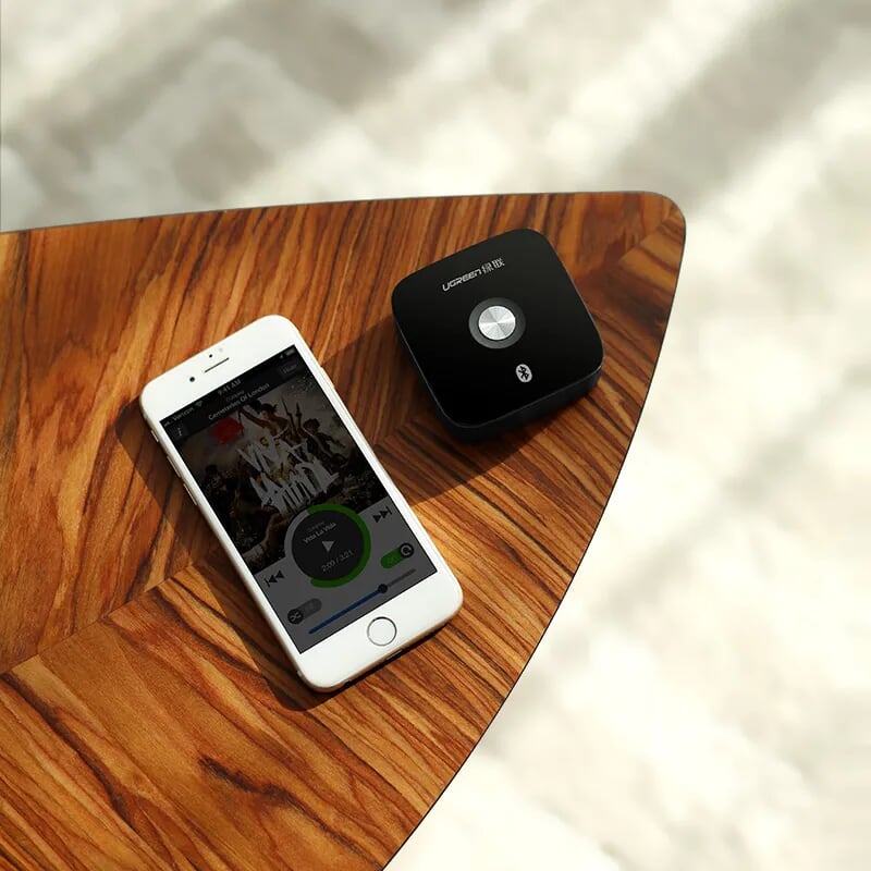 Bluetooth-ресивер Ugreen CM106 (40759) Wireless Bluetooth Audio Receiver 3,5 мм + 2RCA Adapter чёрный