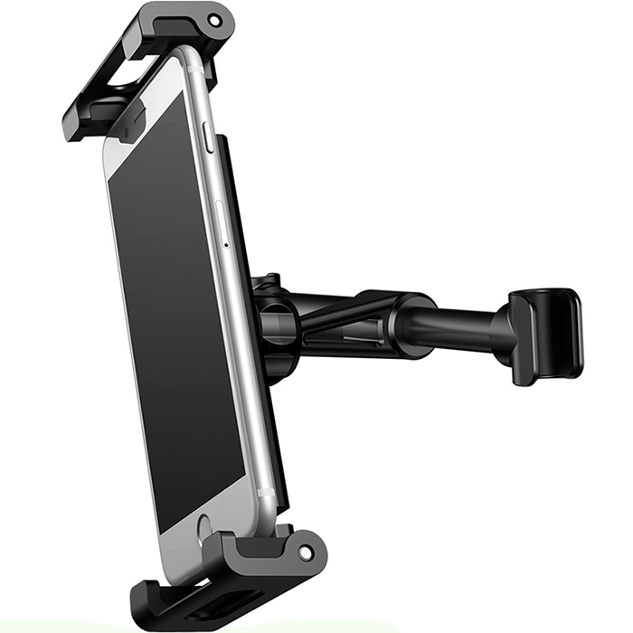 Автодержатель на подголовник Baseus Backseat Car Mount 140-180 мм (SUHZ-01) чёрный на спинку для задних пассажиров