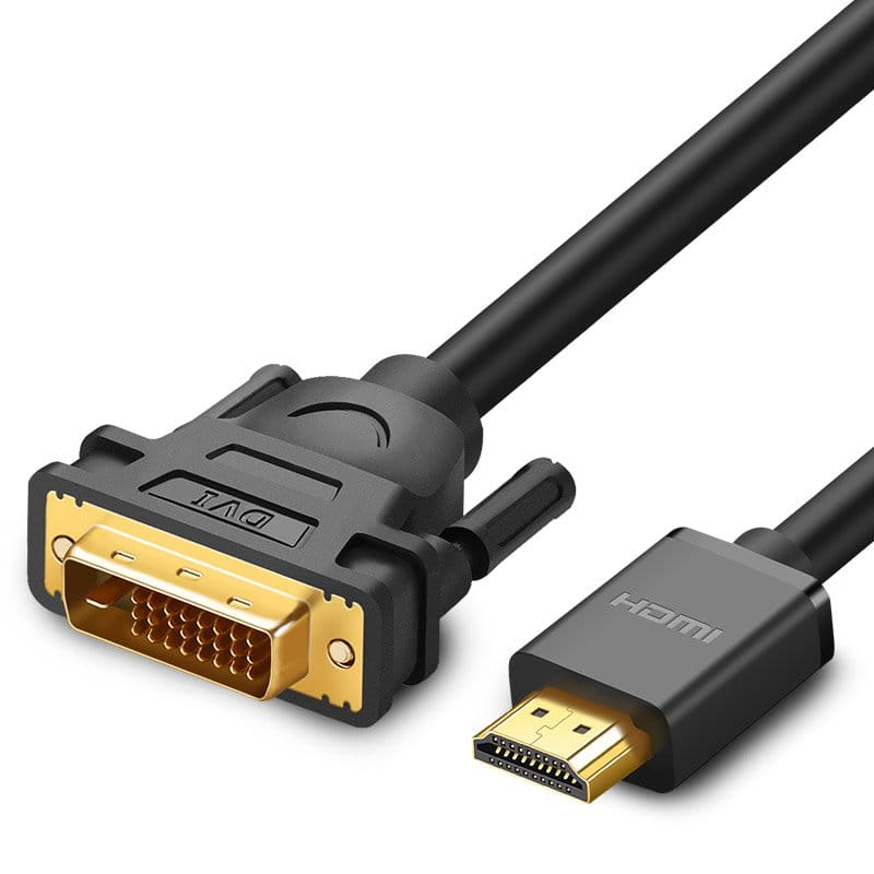 Кабель Ugreen HD106 HDMI — DVI (24+1 pin) (1,5 метра) чёрный (11150)