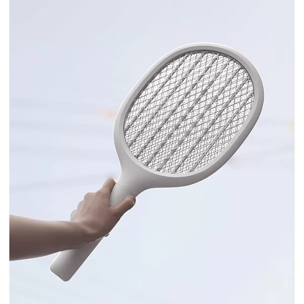 Электрическая мухобойка Solove Electric Mosquito Swatter P1 RU Серая с режимом электрической ловушки и поддержкой зарядки через подставку