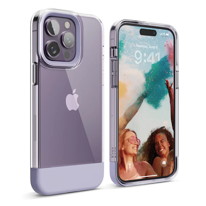 Чехол Elago GLIDE для iPhone 14 Pro Max прозрачный/фиолетовый (Clear/Purple)
