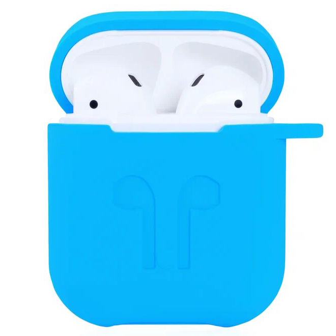 Чехол Guardi Soft Touch Protective Case для Airpods 1/2 голубой