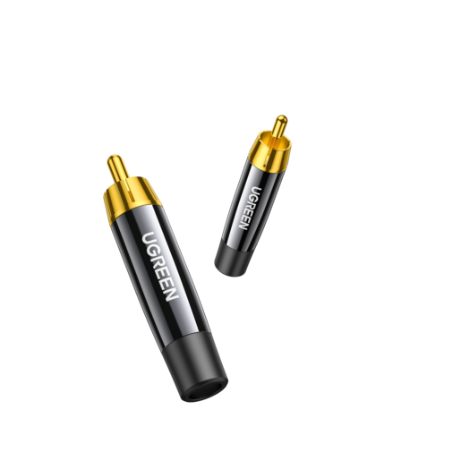 Коннектор Ugreen AV203 (60381) RCA Welded Connector (4 шт.) чёрный