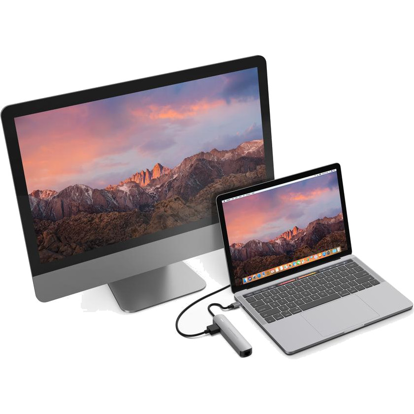 Адаптер HyperDrive TUBE 6-in-1 USB-C Hub серый космос (HD233B-GREY)