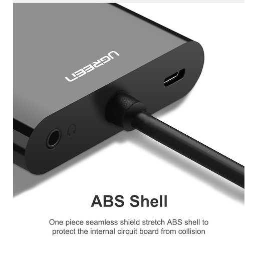 Переходник Ugreen CM101 (40744) HDMI to VGA + HDMI Converter чёрный