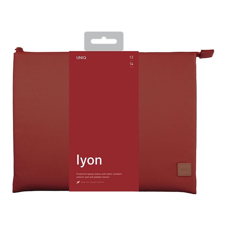 Чехол Uniq LYON RPET fabric Laptop sleeve (snug-fit) для ноутбуков 14" Brick Red