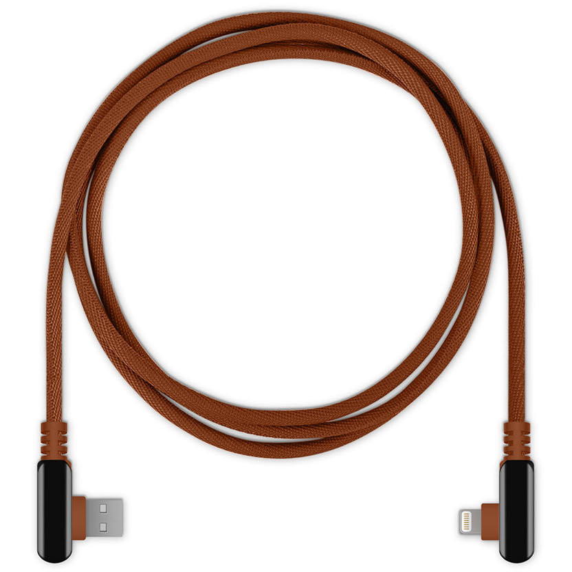 Кабель Rombica Digital Electron I (1,2 метра) Lightning to USB коричневый