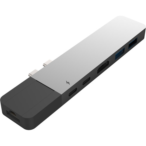 Хаб HyperDrive NET 6-in-2 Hub для MacBook (USB-C) серебристый (GN28N-SILVER)