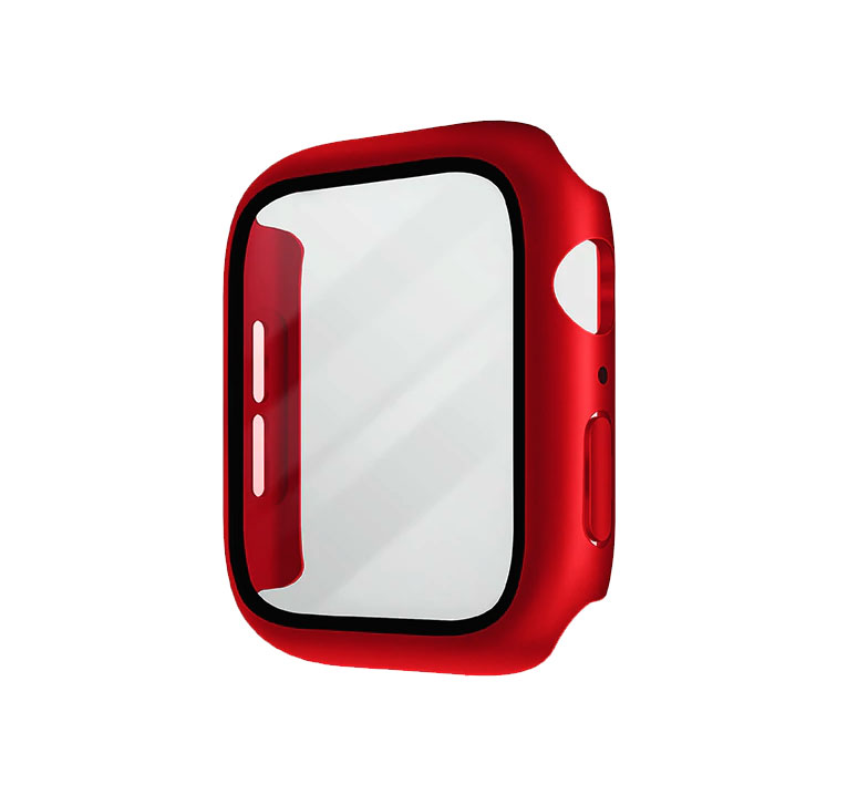 Чехол Uniq для Apple Watch 44 mm Nautic +9H glass водоотталкивающий IP68 красный