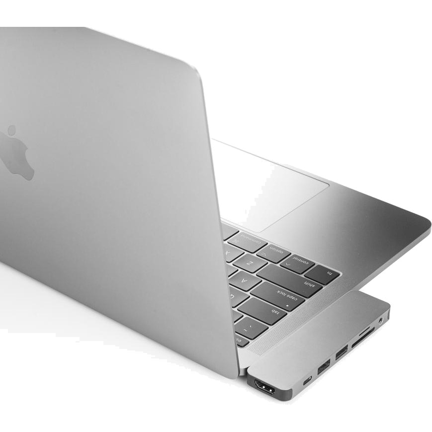 Хаб HyperDrive SOLO 7-in-1 USB-C Hub для MacBook серебристый (GN21D-SILVER)