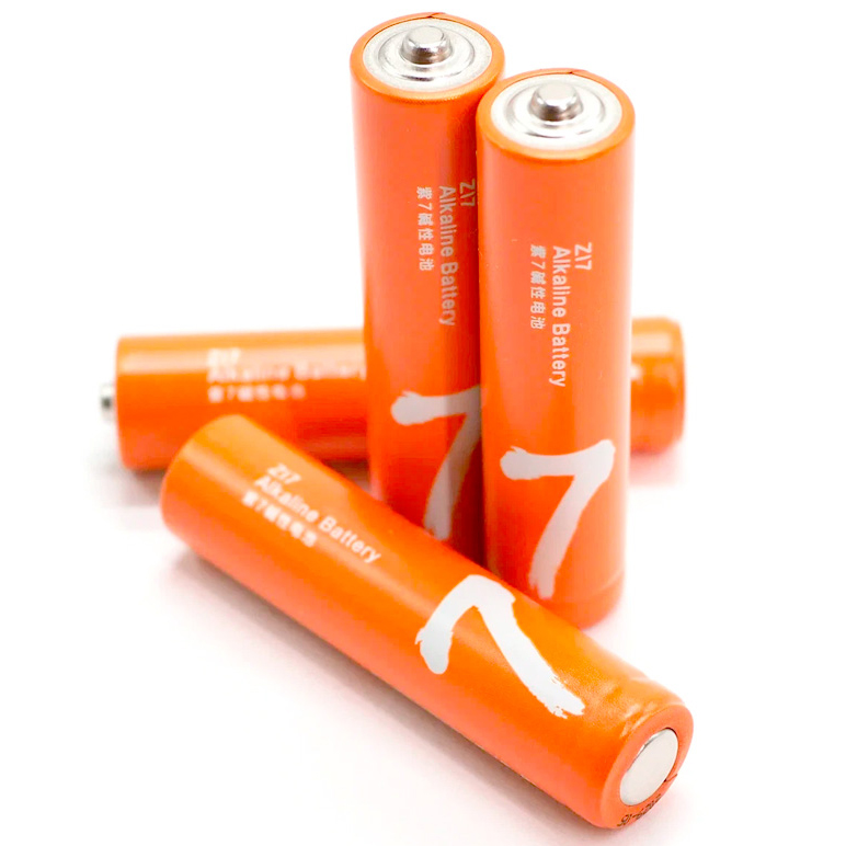 Комплект батареек алкалиновых ZMI Rainbow Zi7 тип AAA (уп. 4 шт) оранжевые (4xAA7 orange)