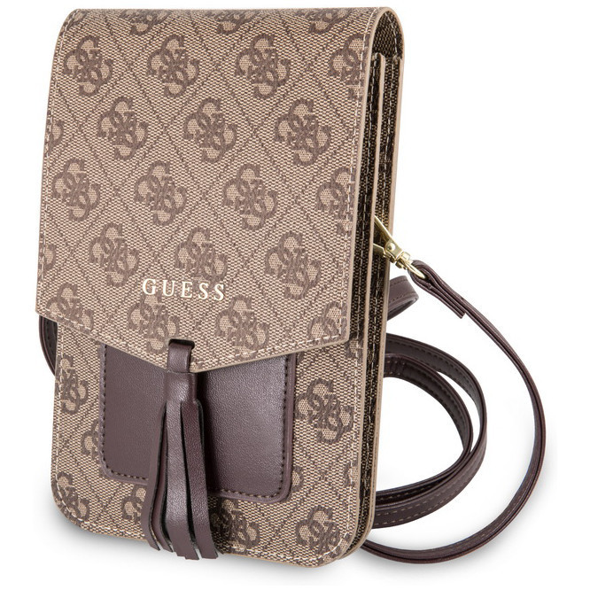 Сумка CG Mobile Guess Wallet Bag 4G для смартфонов бежевая 