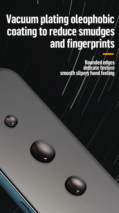 Защитное стекло BlueO Privacy Anti-peep для iPhone 15 Pro Black (приватное)