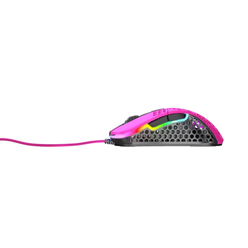 Игровая мышь Xtrfy M4 c RGB подсветкой розовая