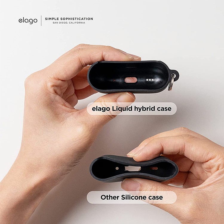 Чехол Elago Liquid Hang Case для AirPods Pro 2 (2022) Чёрный (Black)