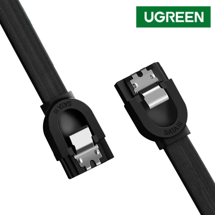 Кабель Ugreen US217 SATA - SATA Data Cable (0,5 метра) чёрный (30796)