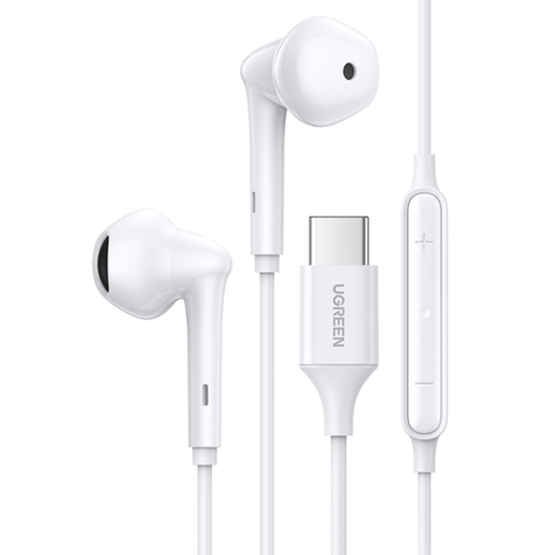 Наушники проводные UGREEN EP101 (60700) Wired Earphones USB Type-C Connector белые