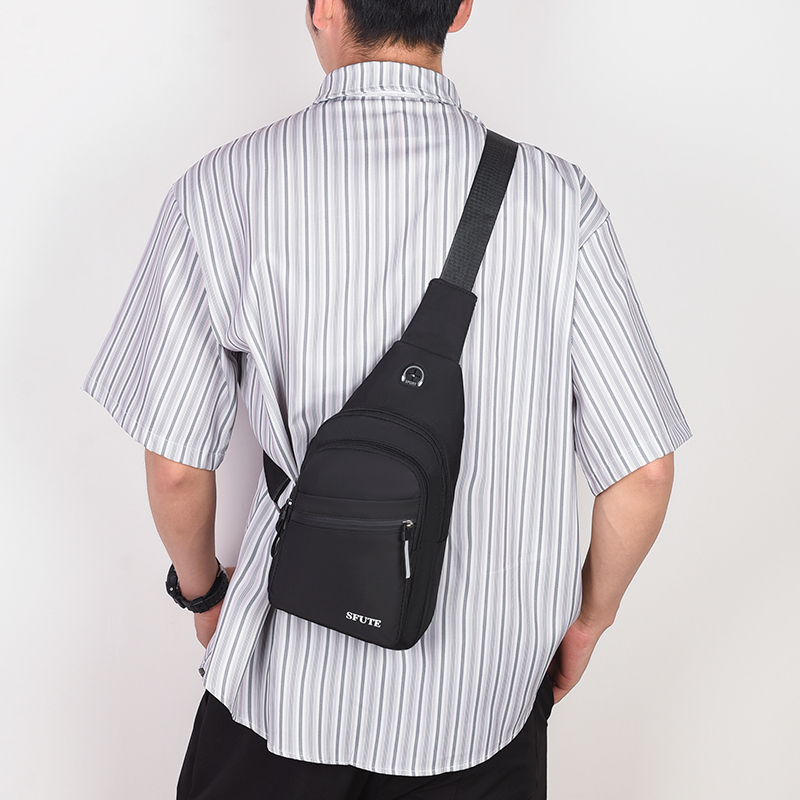 Мужской рюкзак на одно плечо YILINA  синий