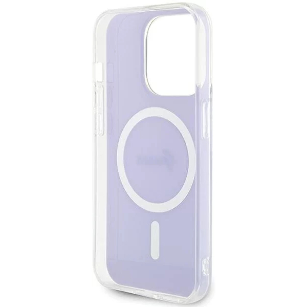 Чехол CG Mobile Guess IML Iridescent MagSafe для iPhone 15 Pro фиолетовый градиент