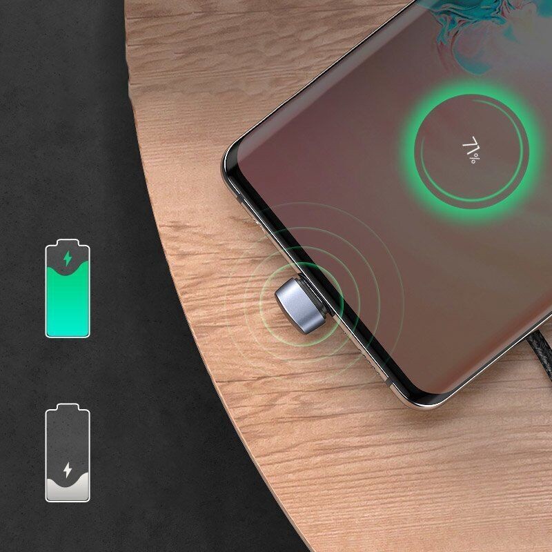 Кабель Ugreen US311 USB-A to USB-C Angled Cable (1 метр) чёрный (70313)
