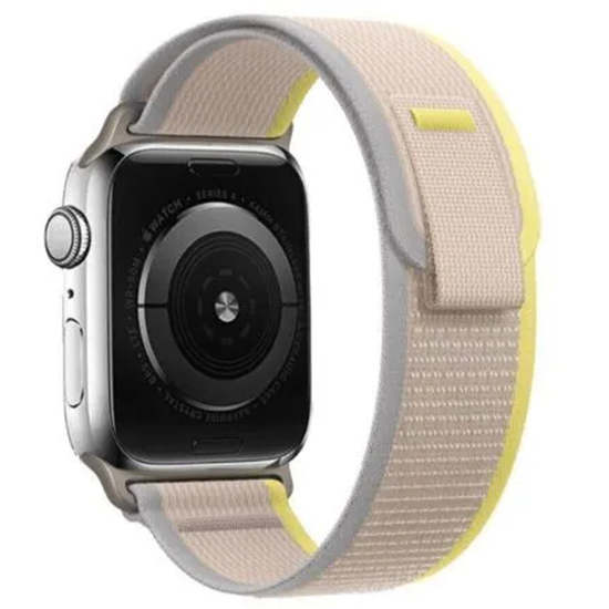 Спортивный ремешок Trail Loop для Apple Watch 38/40/41 мм бежевый / жёлтый