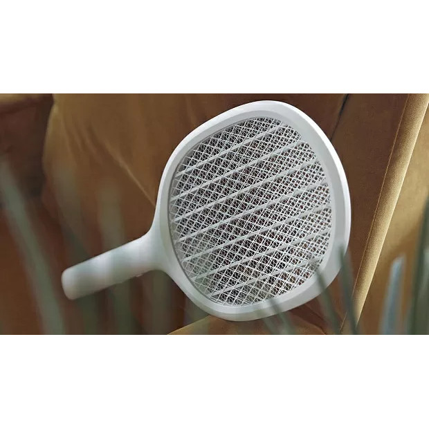 Электрическая мухобойка Solove Electric Mosquito Swatter P1 RU Серая с режимом электрической ловушки и поддержкой зарядки через подставку