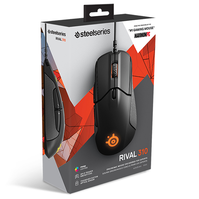 Игровая мышь SteelSeries Rival 310 чёрная