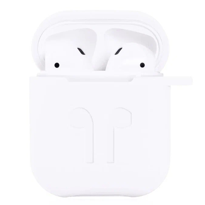 Чехол Guardi Soft Touch Protective Case для Airpods 1/2 белый