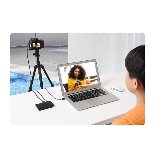 Внешняя карта видеозахват Ugreen CM410 (10936) Audio Video Capture Card Mic+Headphone 1080P HDMI чёрного цвета