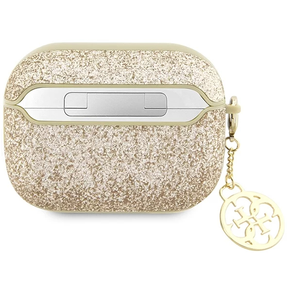 Чехол CG Mobile Guess Glitter Flakes 4G Charm для AirPods Pro 2 (2022) золотистый