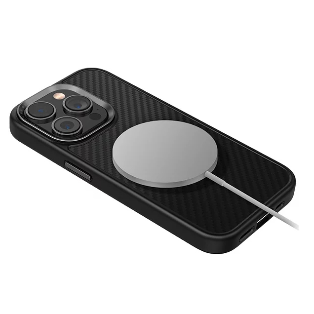Чехол Uniq Keva MagSafe для iPhone 15 Pro чёрный