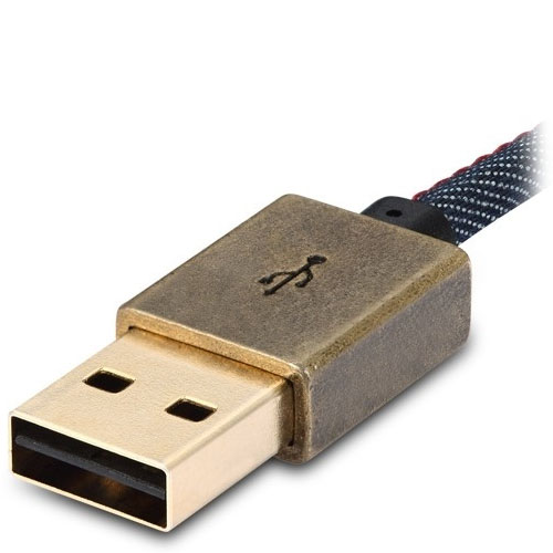 Реверсивный кабель Lightning-USB Le Touch Denim 0.2м