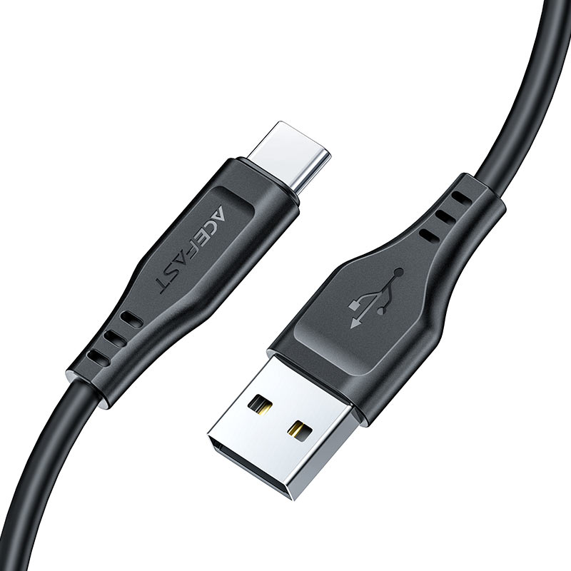 Кабель Acefast C3-04 USB-A to USB-C Charging Data Cable (1,2 метра) чёрный (AF-C3-04-BK)